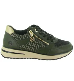baskets et sneakers - Confort - femme - Synthétique - Vert - Remonte