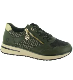 baskets et sneakers - Confort - femme - Synthétique - Vert - Remonte