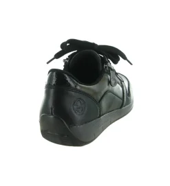 baskets et sneakers - Confort - femme - Cuir - Noir - Rieker