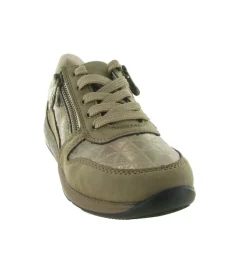 baskets et sneakers - Confort - femme - Cuir - Beige - Rieker