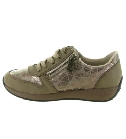 baskets et sneakers - Confort - femme - Cuir - Beige - Rieker
