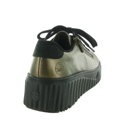 baskets et sneakers - Confort - femme - Cuir - Bronze - Rieker