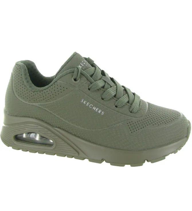 baskets et sneakers - Confort - femme - Toile - Vert - Skechers footwear