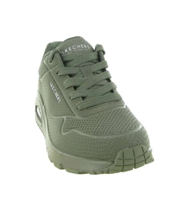 baskets et sneakers - Confort - femme - Toile - Vert - Skechers footwear