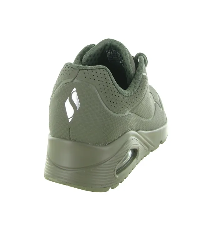 baskets et sneakers - Confort - femme - Toile - Vert - Skechers footwear