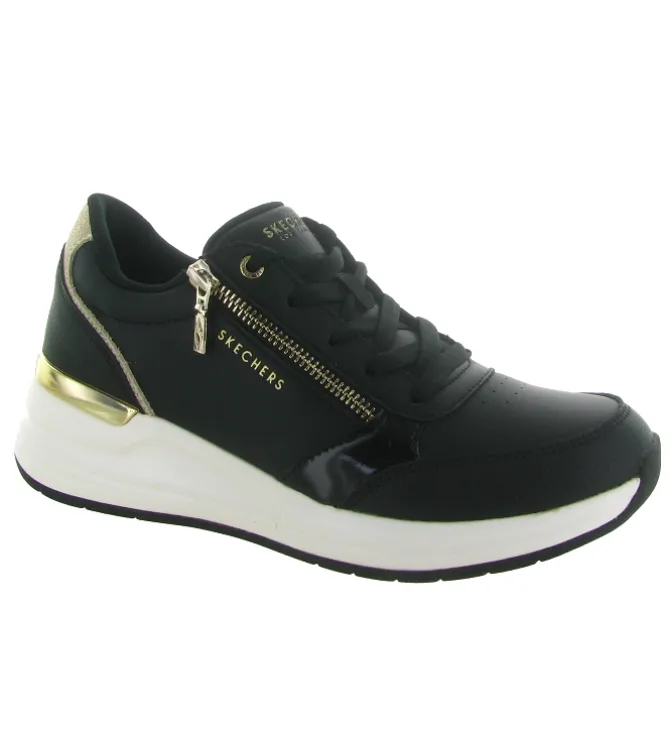 baskets et sneakers - Confort - femme - Toile - Noir - Skechers footwear
