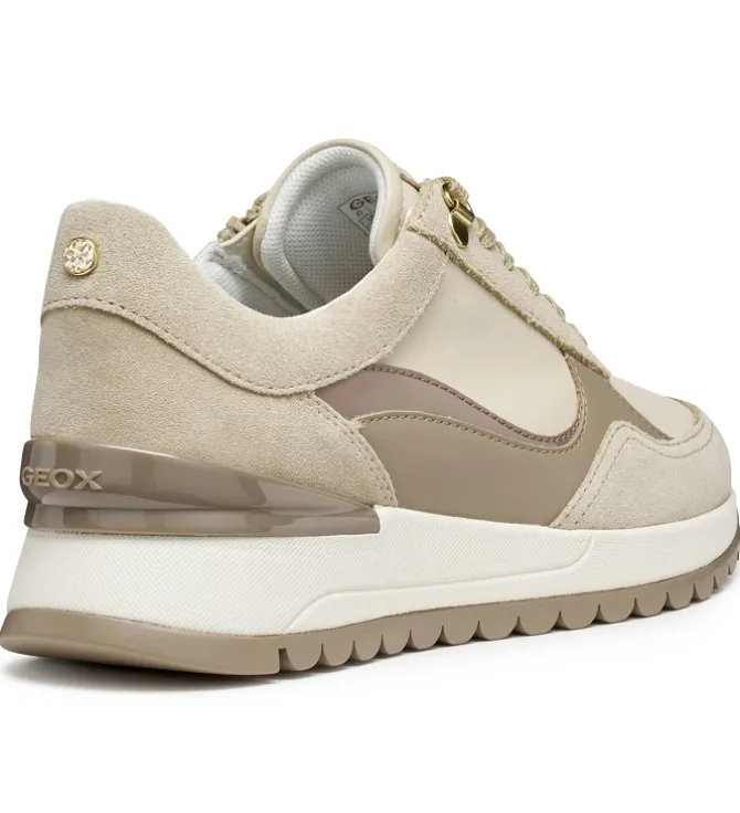 baskets et sneakers - Confort - femme - Synthétique - Beige - Geox