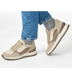baskets et sneakers - Confort - femme - Synthétique - Beige - Geox