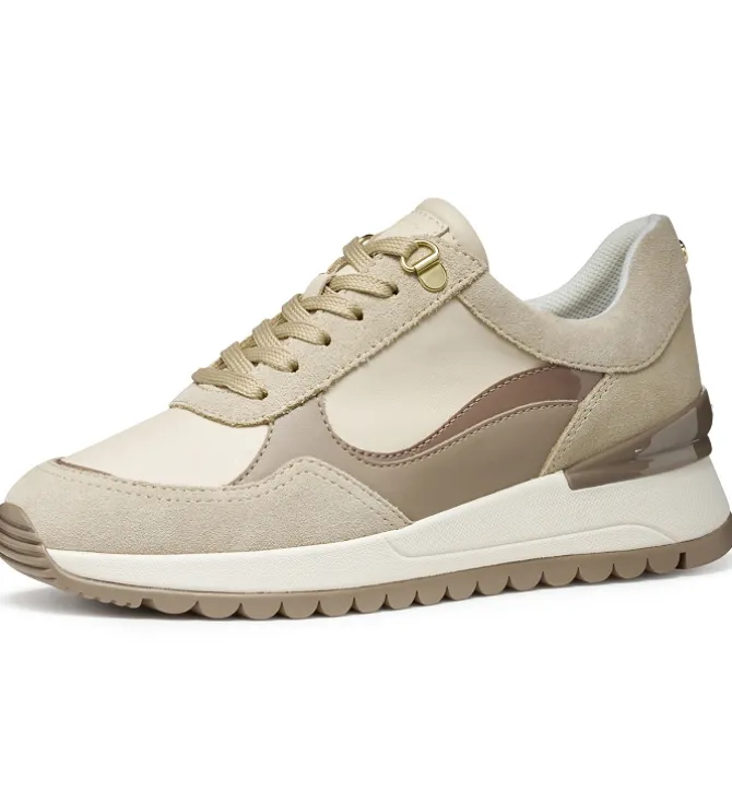 baskets et sneakers - Confort - femme - Synthétique - Beige - Geox