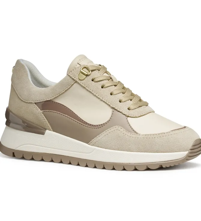 baskets et sneakers - Confort - femme - Synthétique - Beige - Geox