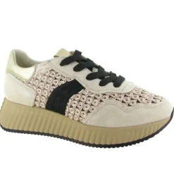 baskets et sneakers - Confort - femme - Raphia - Crème - Softwaves