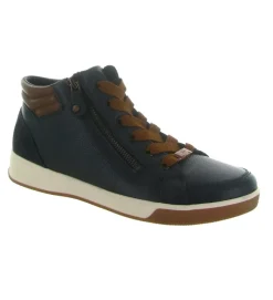 baskets et sneakers - Confort - femme - Cuir - Bleu Marine - Ara