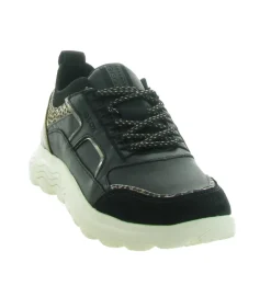 baskets et sneakers - Confort - femme - Cuir - Noir - Geox