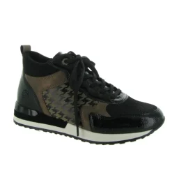 baskets et sneakers - Confort - femme - Cuir - Noir - Remonte