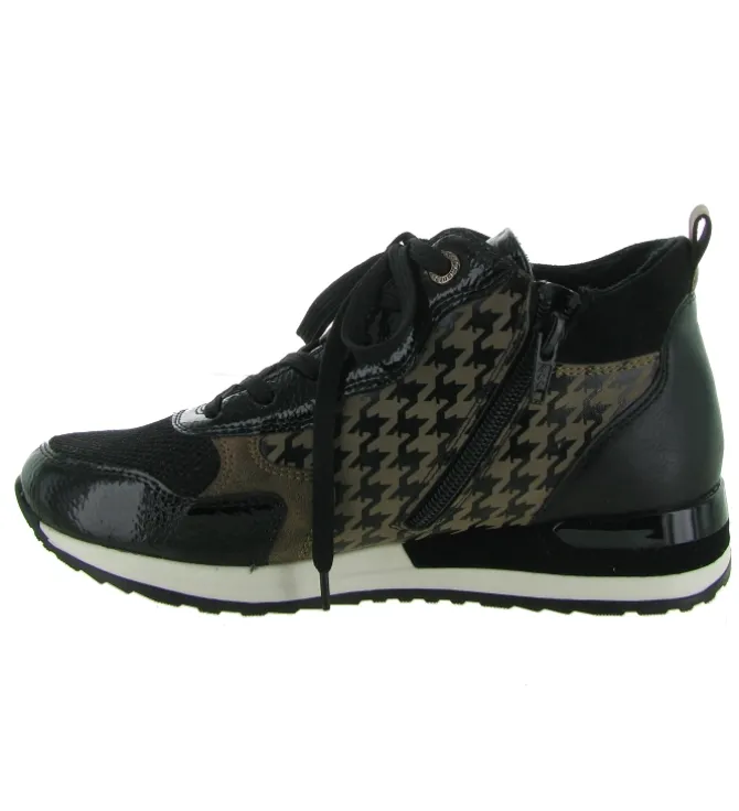 baskets et sneakers - Confort - femme - Cuir - Noir - Remonte