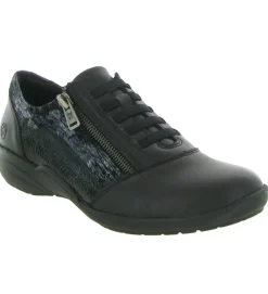 baskets et sneakers - Confort - femme - Cuir - Noir - Remonte