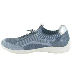 baskets et sneakers - Confort - femme - Toile - Bleu jean - Remonte