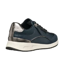 baskets et sneakers - Confort - femme - Cuir - Bleu Marine - Geox