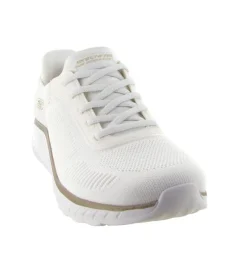 baskets et sneakers - Confort - femme - Toile - Blanc - Skechers footwear