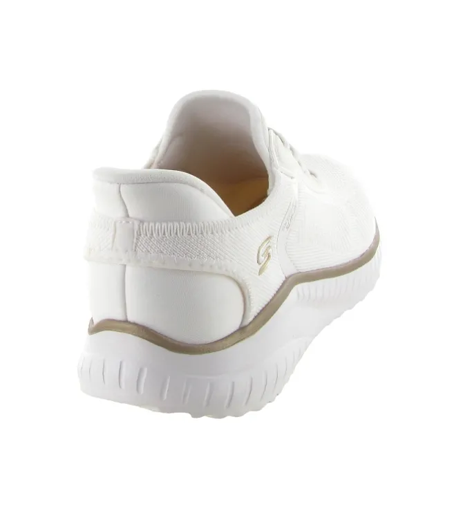 baskets et sneakers - Confort - femme - Toile - Blanc - Skechers footwear