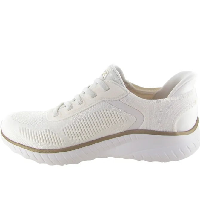 baskets et sneakers - Confort - femme - Toile - Blanc - Skechers footwear