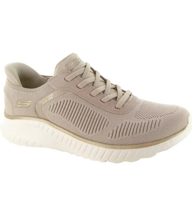 baskets et sneakers - Confort - femme - Toile - Beige - Skechers footwear