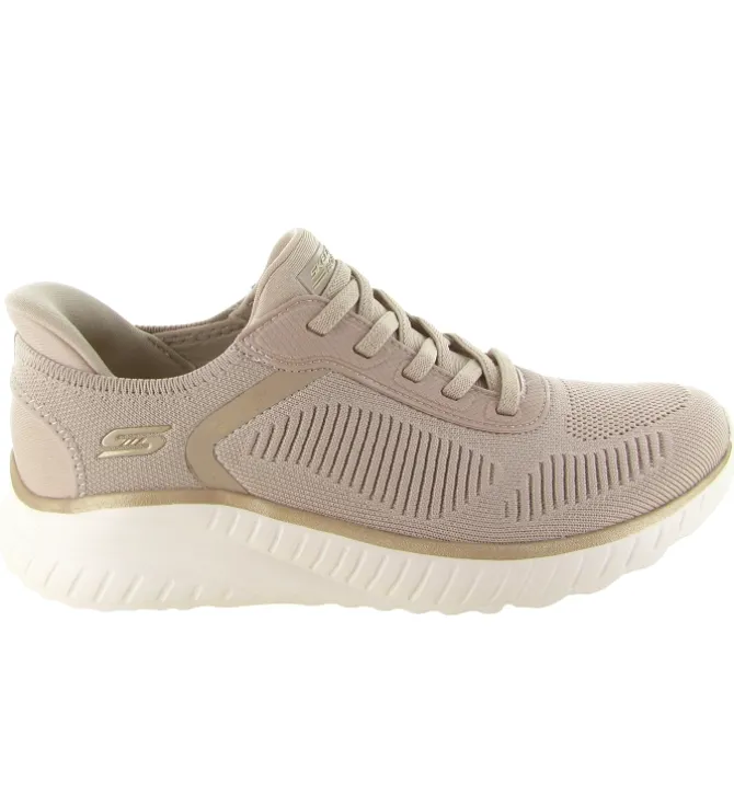 baskets et sneakers - Confort - femme - Toile - Beige - Skechers footwear