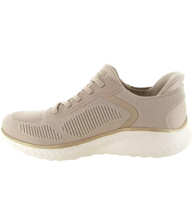 baskets et sneakers - Confort - femme - Toile - Beige - Skechers footwear