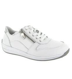 baskets et sneakers - Confort - femme - Cuir - Blanc - Rieker