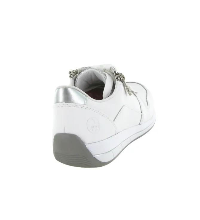 baskets et sneakers - Confort - femme - Cuir - Blanc - Rieker