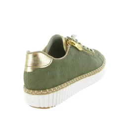 baskets et sneakers - Confort - femme - Synthétique - Vert - Rieker