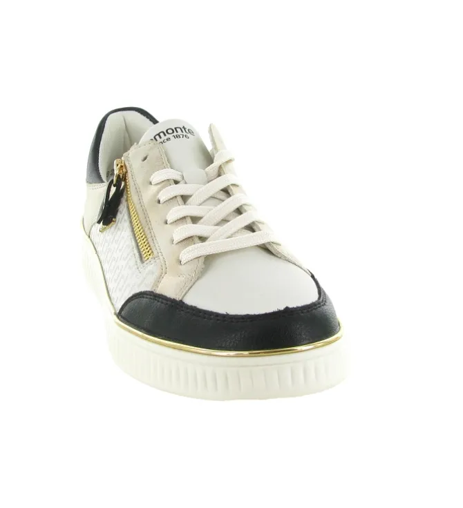 baskets et sneakers - Confort - femme - Cuir - Blanc - Remonte