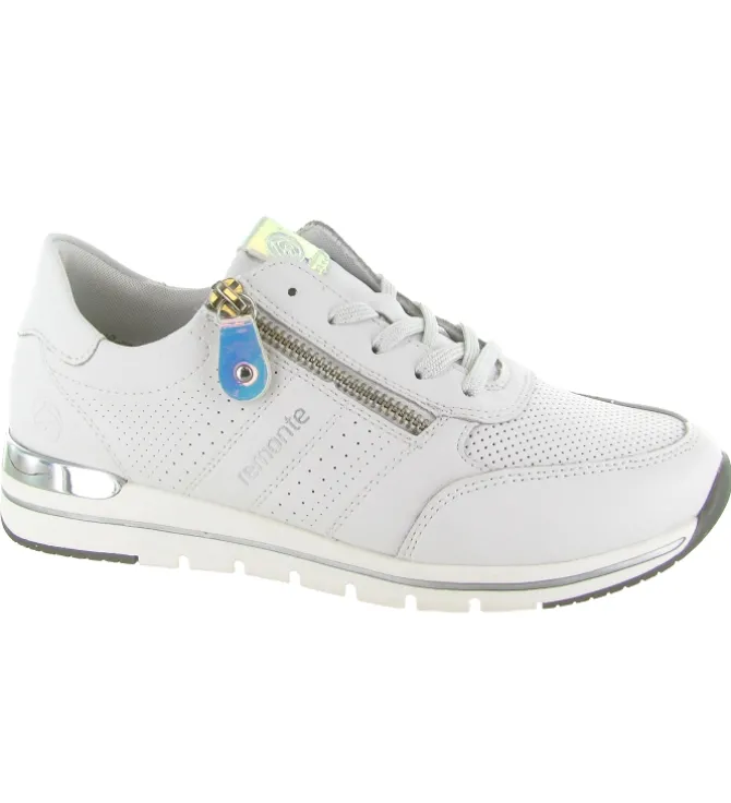 baskets et sneakers - Confort - femme - Cuir - Blanc - Remonte