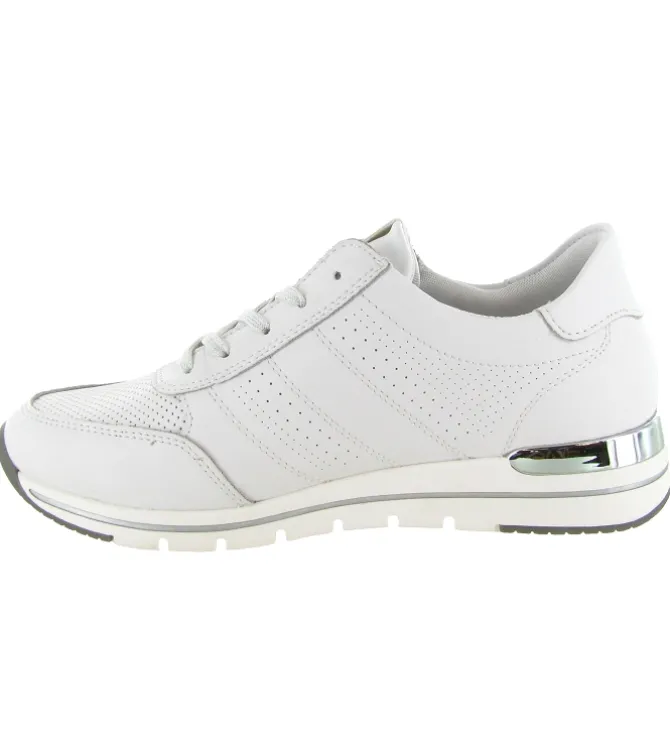 baskets et sneakers - Confort - femme - Cuir - Blanc - Remonte