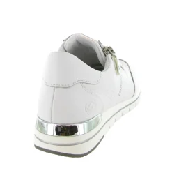 baskets et sneakers - Confort - femme - Cuir - Blanc - Remonte
