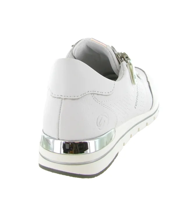 baskets et sneakers - Confort - femme - Cuir - Blanc - Remonte