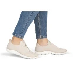 baskets et sneakers - Confort - femme - Synthétique - Beige - Remonte
