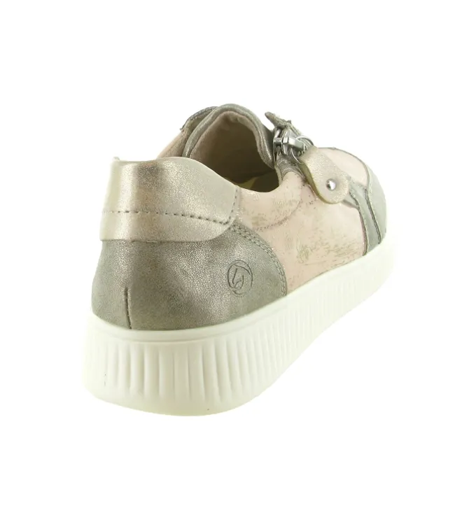 baskets et sneakers - Confort - femme - Textile - Beige - Remonte