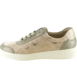 baskets et sneakers - Confort - femme - Textile - Beige - Remonte