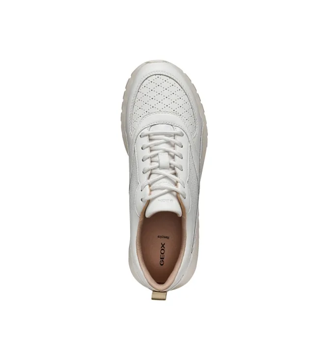 baskets et sneakers - Confort - femme - Cuir - Blanc - Geox