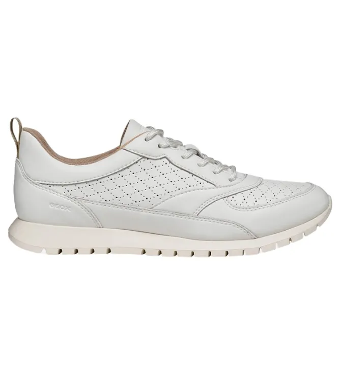baskets et sneakers - Confort - femme - Cuir - Blanc - Geox