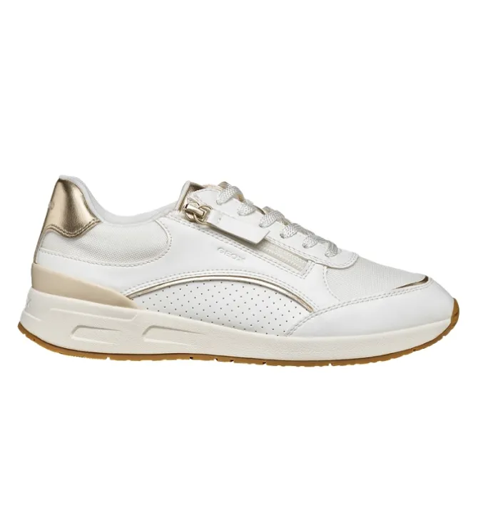 baskets et sneakers - Confort - femme - Cuir - Blanc - Geox