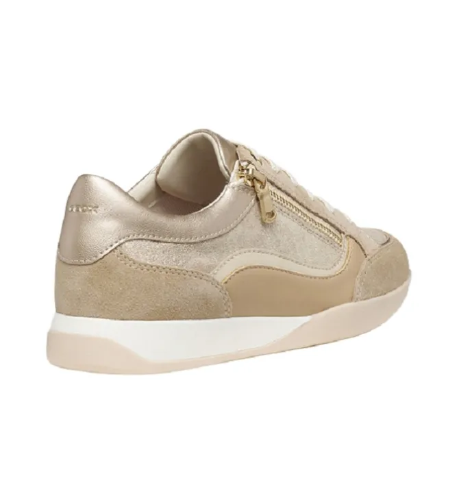baskets et sneakers - Confort - femme - Cuir - Crème - Geox