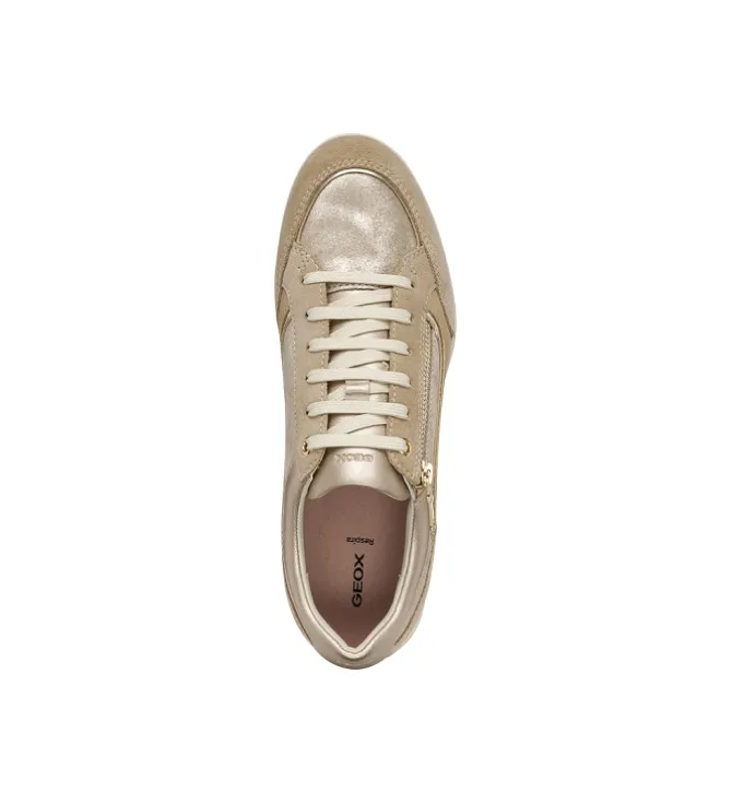 baskets et sneakers - Confort - femme - Cuir - Crème - Geox