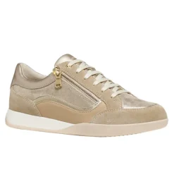 baskets et sneakers - Confort - femme - Cuir - Crème - Geox