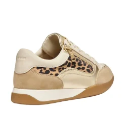 baskets et sneakers - Confort - femme - Cuir - Léopard - Geox