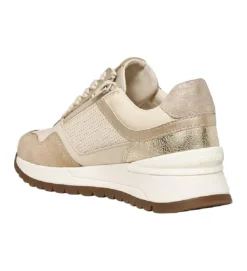 baskets et sneakers - Confort - femme - Cuir - Beige - Geox