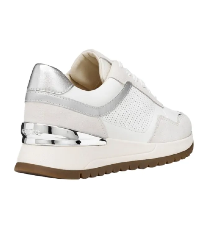 baskets et sneakers - Confort - femme - Cuir - Blanc - Geox