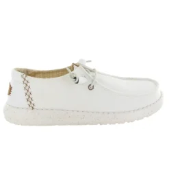 baskets et sneakers - Confort - femme - Toile - Blanc - Hey dude