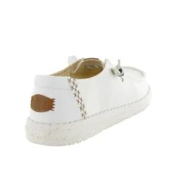 baskets et sneakers - Confort - femme - Toile - Blanc - Hey dude